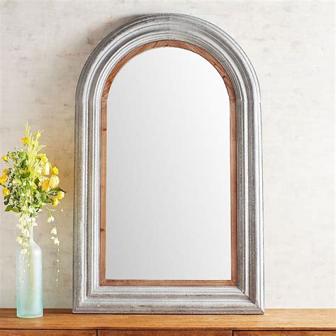 Galvanized Arch Mirror Pier Imports Arch Mirror Mirror Mirror Decor