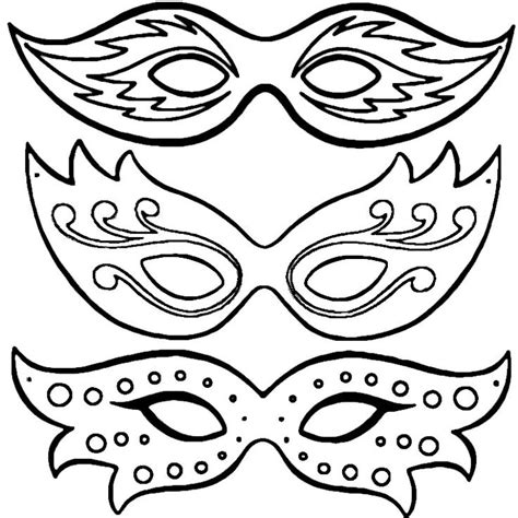 Coloriage Masques De Carnaval A Imprimer Gratuit Az Coloriage