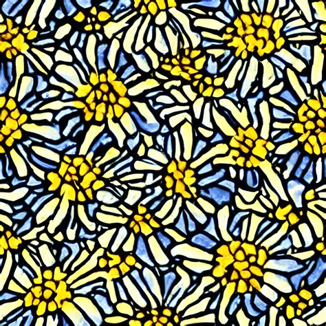 Azulejo De Obra Maestra De Whimsical Daisy Creative Fabrica