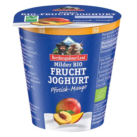 Bioghurt Pesca E Mango Berchtesgadener Land Agricoltura Biologica