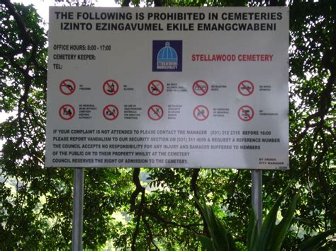 Stellawood Cemetery And Crematorium In Durban EThekwini Metropolitan