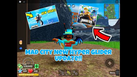 Mad City New Update Hyper Glider Minimap And More Youtube