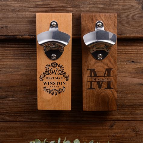 Abridor De Cerveza Montado En La Pared Regalo Personalizado Etsy