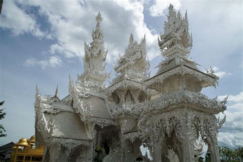 Chiang Rai Tailandia 9 De Agosto De 2017 Templo Blanco Wat Rong