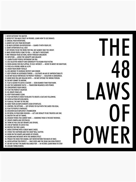 48 laws of power poster - tslokasin