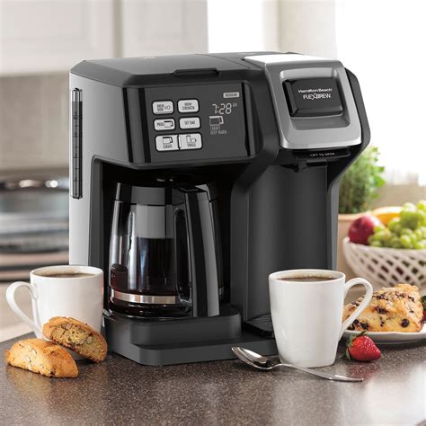 Hamilton Beach Flexbrew® 2 Way Coffee Maker With 12 Cup Carafe And Pod Brewer Black 49954