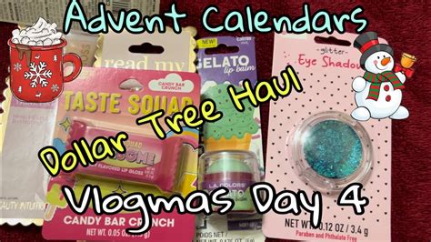 Dollar Tree Cute Haul Advent Calendars Vlogmas Day 4 Dollartree