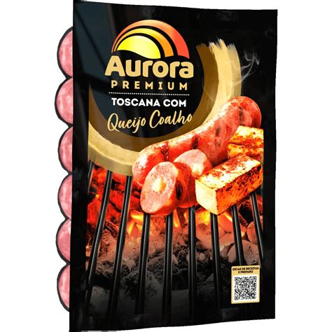 Linguiça Toscana Congelada Aurora Premium Queijo Coalho Tenda Atacado