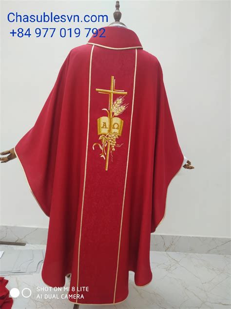 Red Chasuble Holy Spirit Chasublesvn