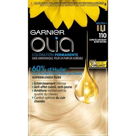 Coloration Permanente Garnier Olia Sans Ammoniaque Pour Cheveux Blonds 110 Cdiscount Au