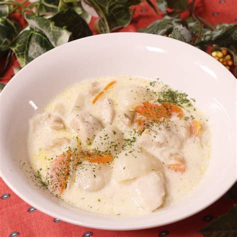 やさしい味わい とろけるカブと鶏肉のクリーム煮 作り方・レシピ クラシル