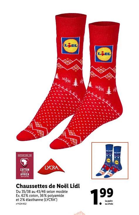 Promo Chaussettes De Noël Lidl Chez Lidl Icatalogue Fr