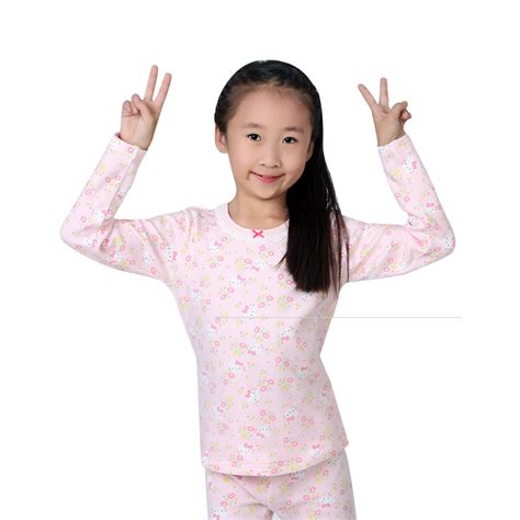 Купить нижнее белье hello kitty女童内衣套装纯棉宝宝小孩中小儿童保暖秋衣秋裤睡衣 kt5001 в ...