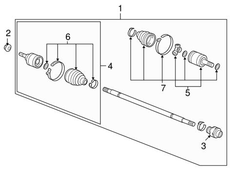 Sne A Inner Cv Joint Honda Civic Honda Parts Online