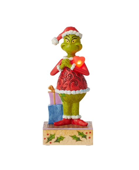 Jim Shore Dr Seuss Grinch With Large Red Heart Figurine 7in H