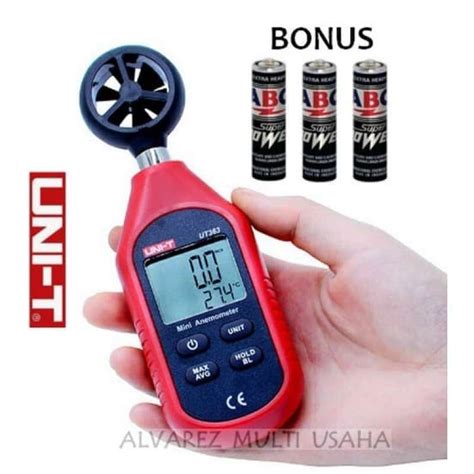 Promo Anemometer Uni T Digital Ut Alat Ukur Kecepatan Angin Dan