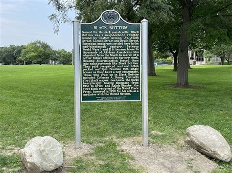 Detroits Black Bottom Neighborhood Receives State Historical Marker