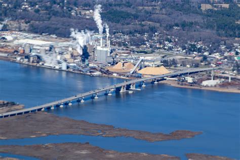 Aerial View Of West Point Virginia Usa Stock Photo Download Image Now