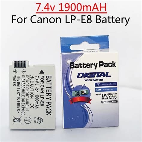 Lp E Lpe Battery Mah For Canon Eos D D D D X X X I