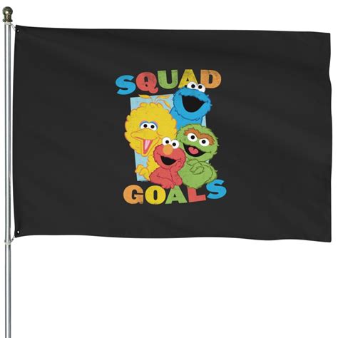 Sesame Street Squad Goals House Flags Sold By Baz Bon Sku