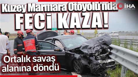 Kuzey Marmara Otoyolu nda Zincirleme Trafik Kazası Yaralılar Var YouTube