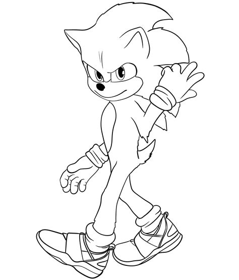 Sonic 2 Movie Coloring Page Coloring Home