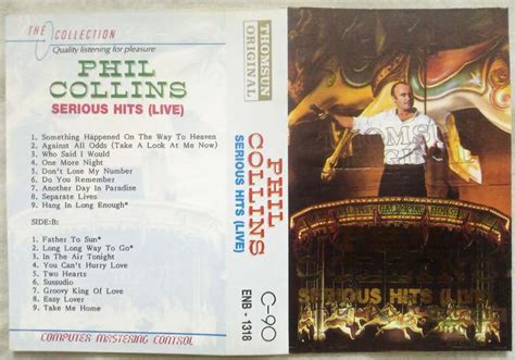 Phil Collins Serious Hits Live Audio Cassette Tamil Audio CD Tamil