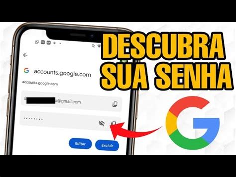 Como Descobrir A Senha Da Sua Conta Google Youtube