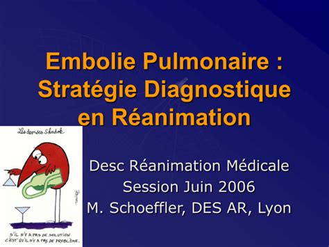 Embolie Pulmonaire Diagnostic