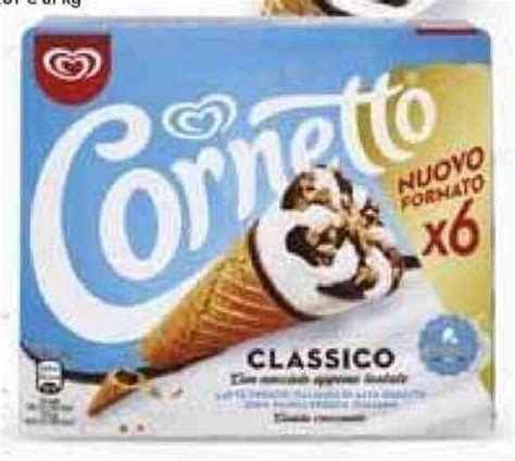 GELATO CORNETTO ALGIDA Gusti Vari 6 Pezzi 450 G Offerta Di Ipercoop