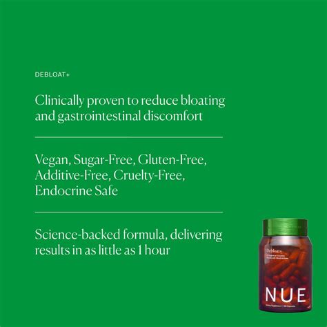 The Nue Co Debloat Capsules Months Supply Uk