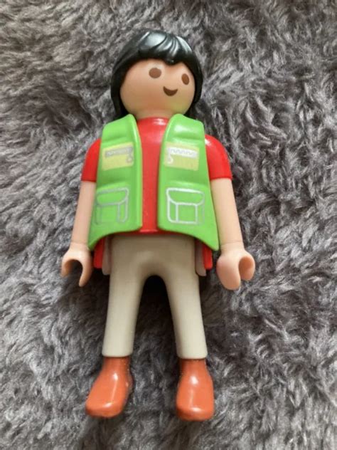 PLAYMOBIL FIGURINE PERSONNAGE Homme Vintage Fermier Chantier Travaux