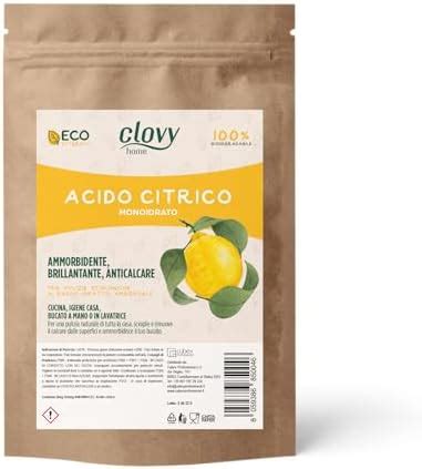 Cubex Professional Acido Citrico Kg Ammorbidente Brillantante E