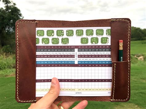 Personalized Golf Scorecard Holder Made From Wickett Craig Harness