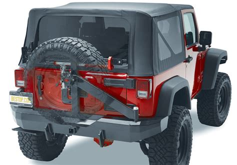 2007-2018 Jeep Wrangler Bestop HighRock Tire Carrier Rear Bumper ...