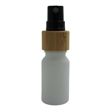 10ml Matte White Glass Bottles Black Bamboo Atomisers Pack Of 768 Rapid Labs