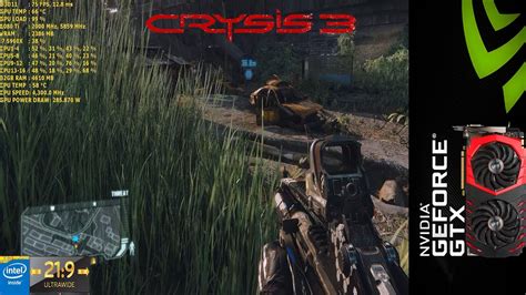 Crysis 3 Very High Settings 3440x1440 MSI GTX 1080 Ti Gaming X I7