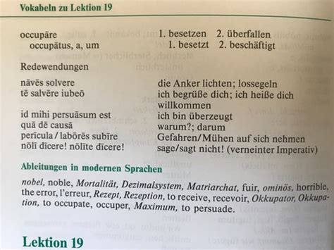 Latinum Lektion 18 Flashcards Quizlet