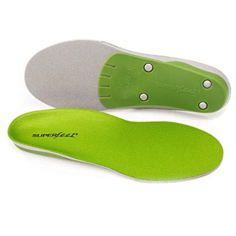 Superfeet wideGREEN High Arch Orthotic Insoles for Wide Feet Extra Wide ...