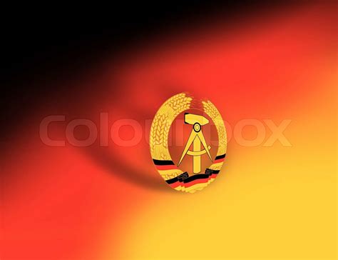 Flag symbol for DDR, east germany | Stock image | Colourbox