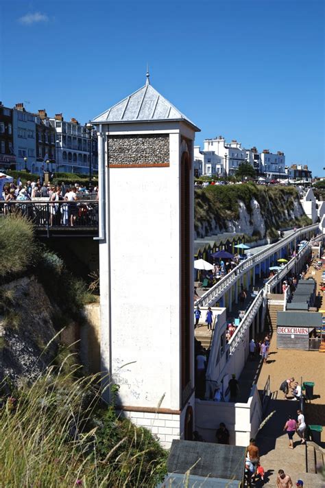 Broadstairs Viking Bay - Photo "Beach lift from promenade at Broadstairs Kent England ...