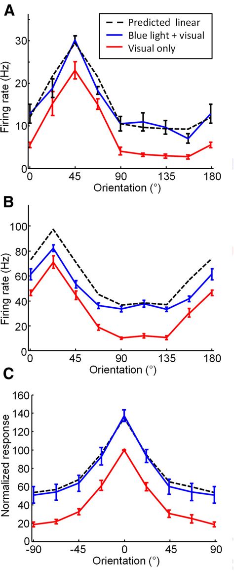 Effects Of Blue Light Stimulation On Orientation Tuning Of Layer 2 3