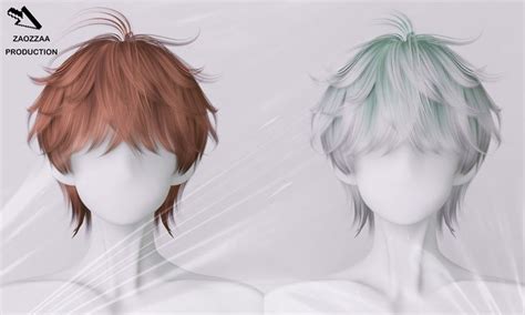 Preview ZAO Eight Hair ZAO Sims 4 Hair Male Sims 4 Anime Sims Hair