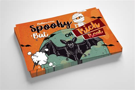 Halloween Trick or Treat Card Graphic by Leza Sam · Creative Fabrica