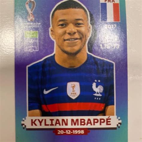 Kylian Mbapp Figurinha Lbum Copa Item De Papelaria Panini