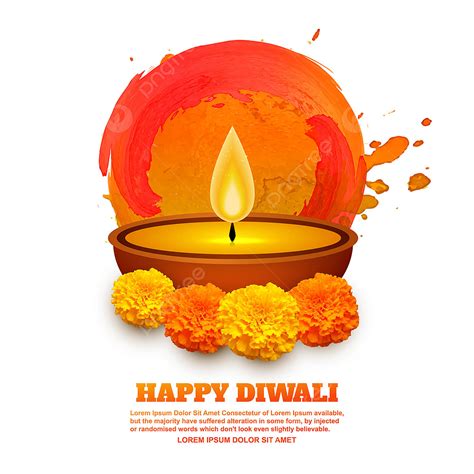 Diwali Diya Vector Art Png Beautiful Diwali Greeting Card Design With