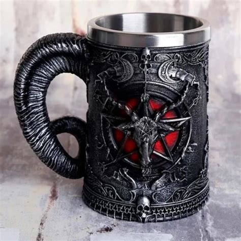 Star Goat Skull Baphomet” Krigla Od Nehrđajućeg čelika