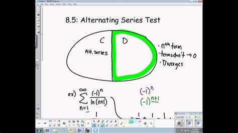 Ap Calculus Bc Section 8 5 Alternating Series Youtube