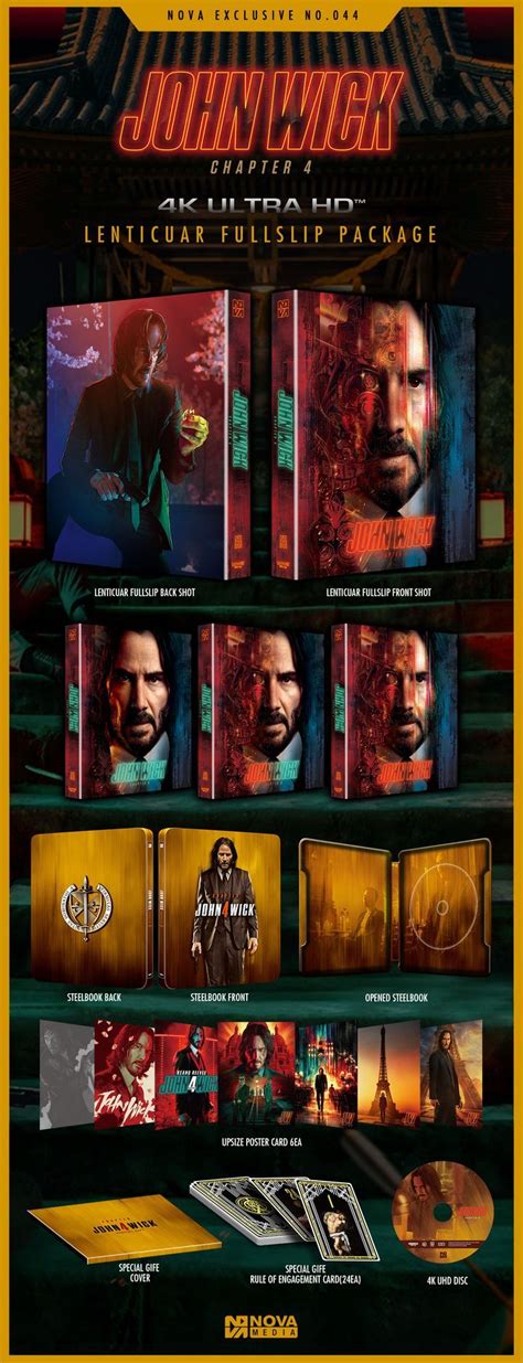 Yesasia John Wick Chapter K Ultra Hd Blu Ray Lenticular Full