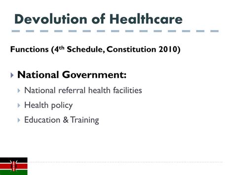 Ppt Devolution Healthcare In Kenya Powerpoint Presentation Id